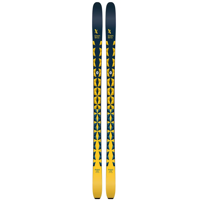 Extrem Project 91 Skis 2026 in Flat Gold and Navy-1