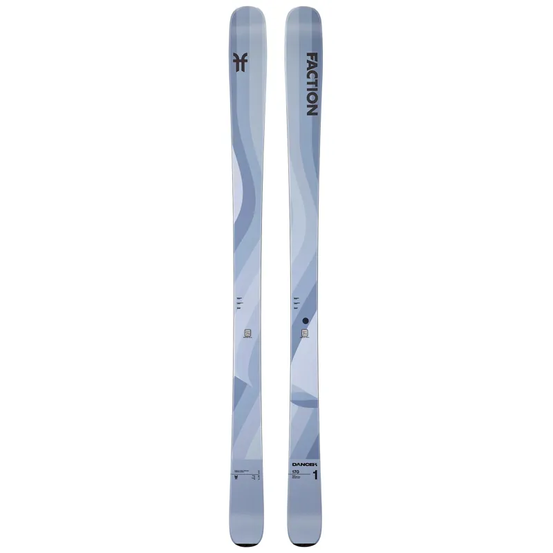 Faction Dancer 1 All-Mountain Skis in Grey - Skis Only-1
