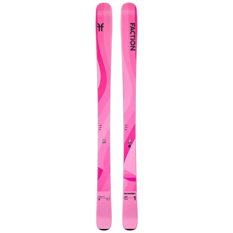 Faction Dancer 1 All-Mountain Skis in Pink - Skis Only-1