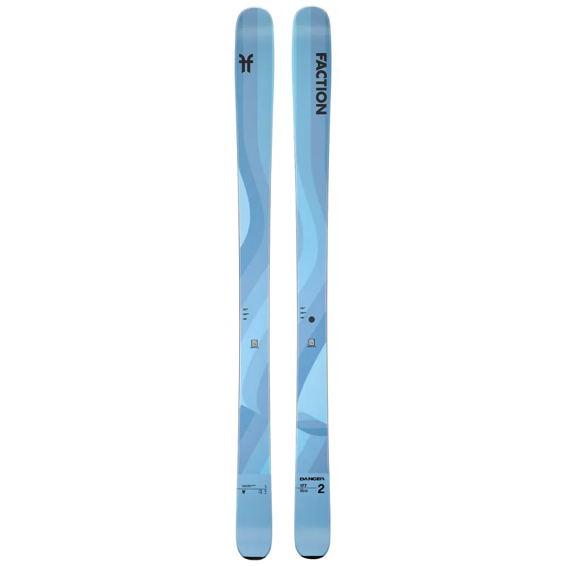 Faction Dancer 2 All-Mountain Skis in Blue - Skis Only-1