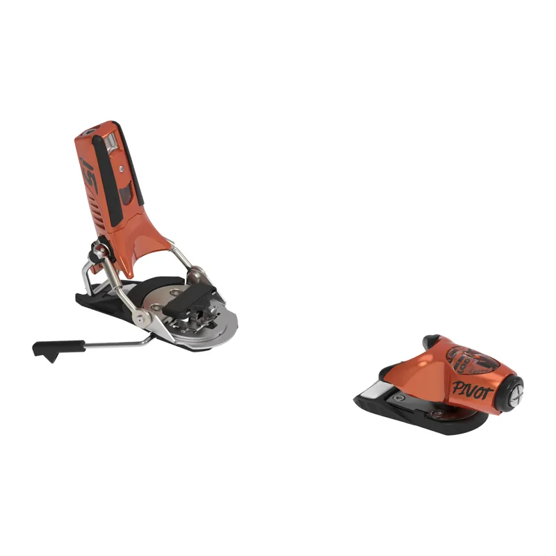 Look Pivot 2.0 15 GW B95 Ski Bindings in Orange Metal 95mm Brakes 2026