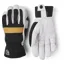 Hestra Couloir Leather Ski Glove in Black/White