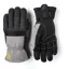 Hestra Couloir Leather Ski Glove in Grey/Black