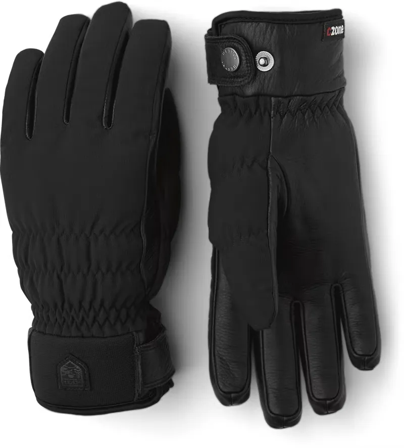 Hestra Luomi CZone Female Gloves in Black with Primaloft Gold Insulation