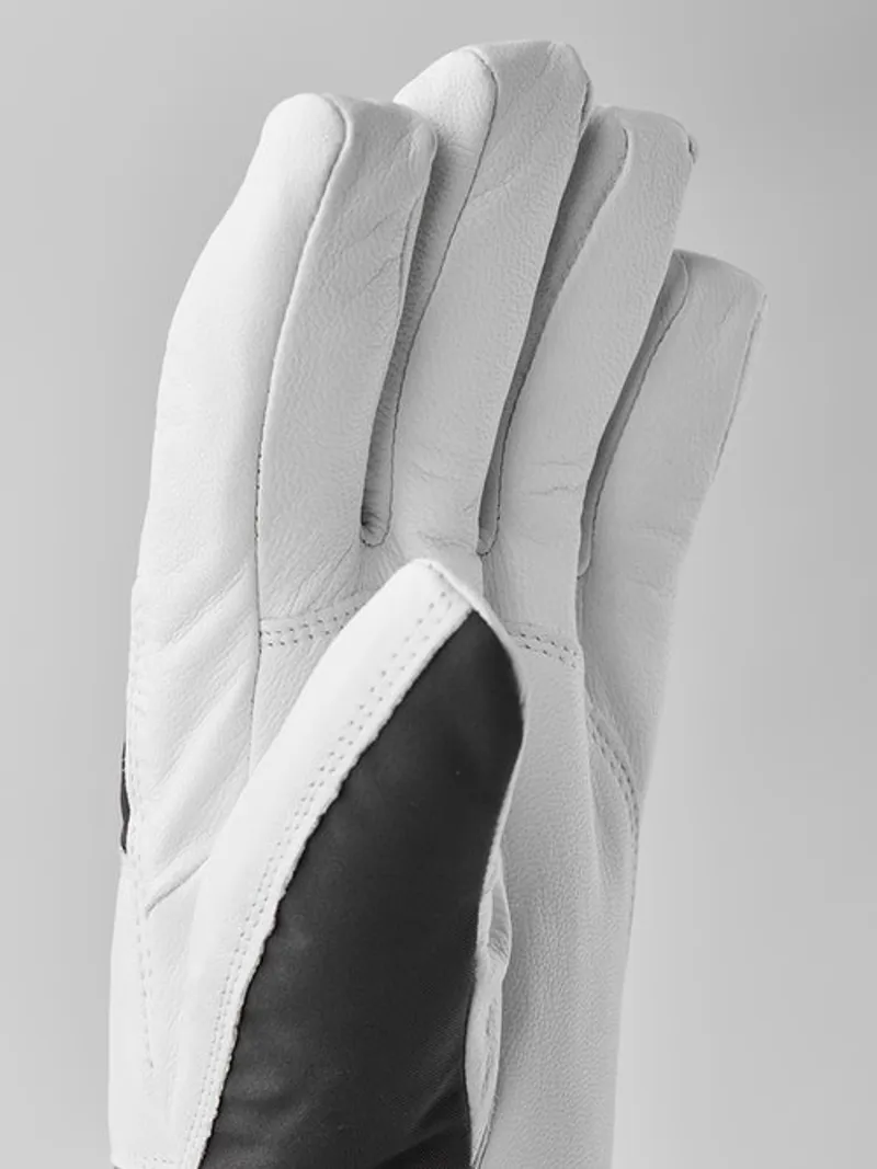 Hestra Gloves Power Heater Gauntlet Heated Gloves In White and Grey-2