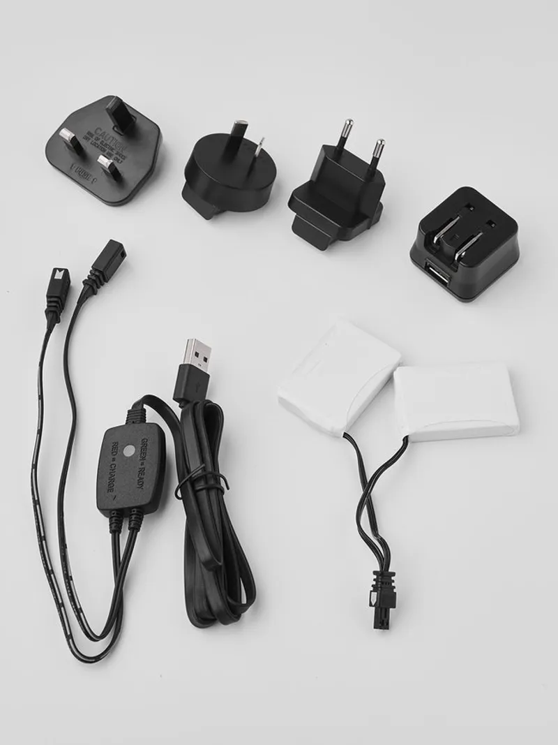 Hestra Gloves Power Heater Gauntlet Heated Gloves In White and Grey-6