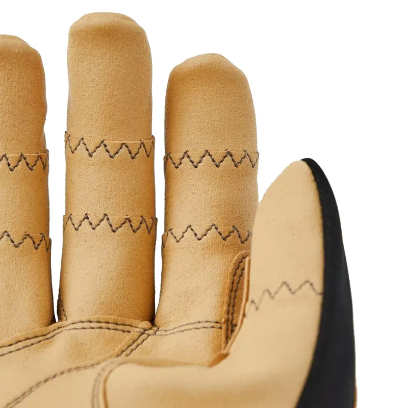 Hestra Ergo Grip Tactility Gloves In Black and Natural Leather-4