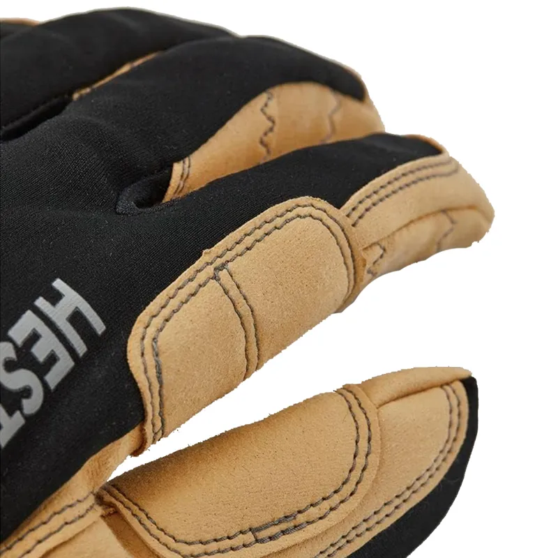 Hestra Ergo Grip Tactility Gloves In Black and Natural Leather-3