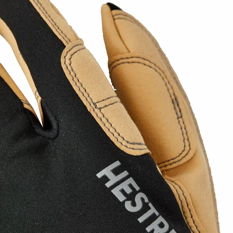 Hestra Ergo Grip Tactility Gloves In Black and Natural Leather-2
