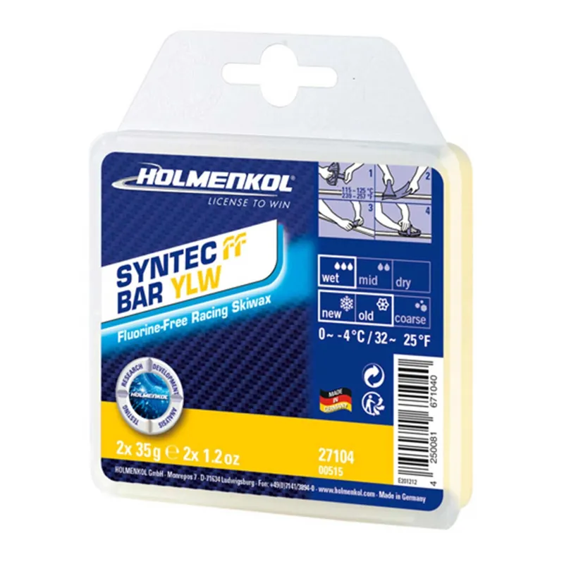 Holmenkol Syntec FF Wax 70g in Yellow