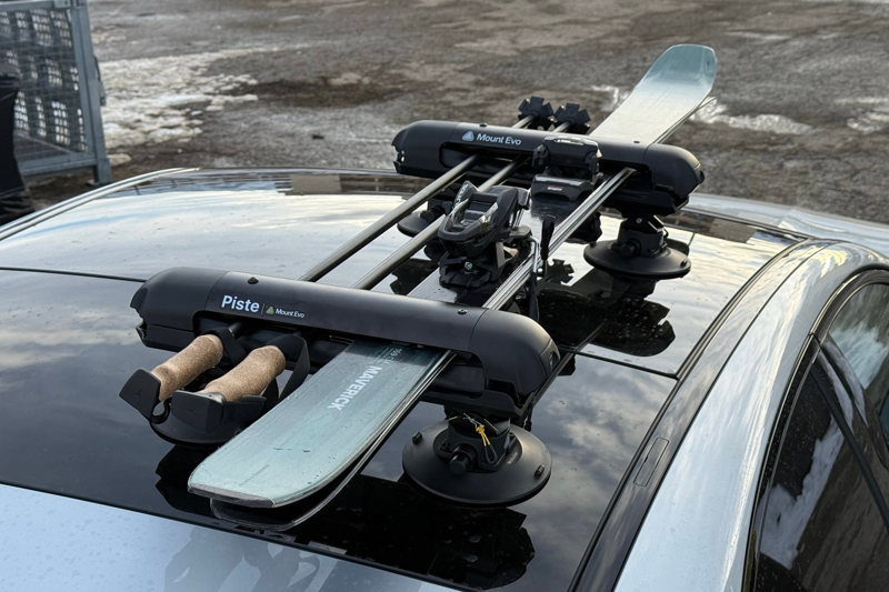 Mount Evo Piste Ski And Snowboard Rack Small Complete System-4