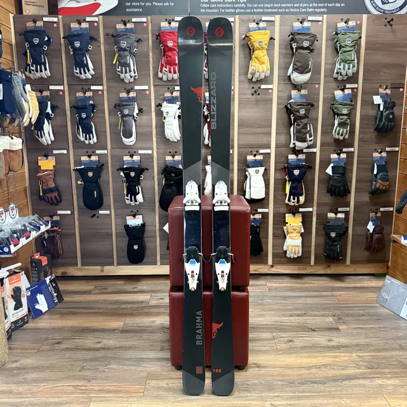 Blizzard Brahma Men's Skis 180CM with Look SPX Alpine Binding Pre owned-1