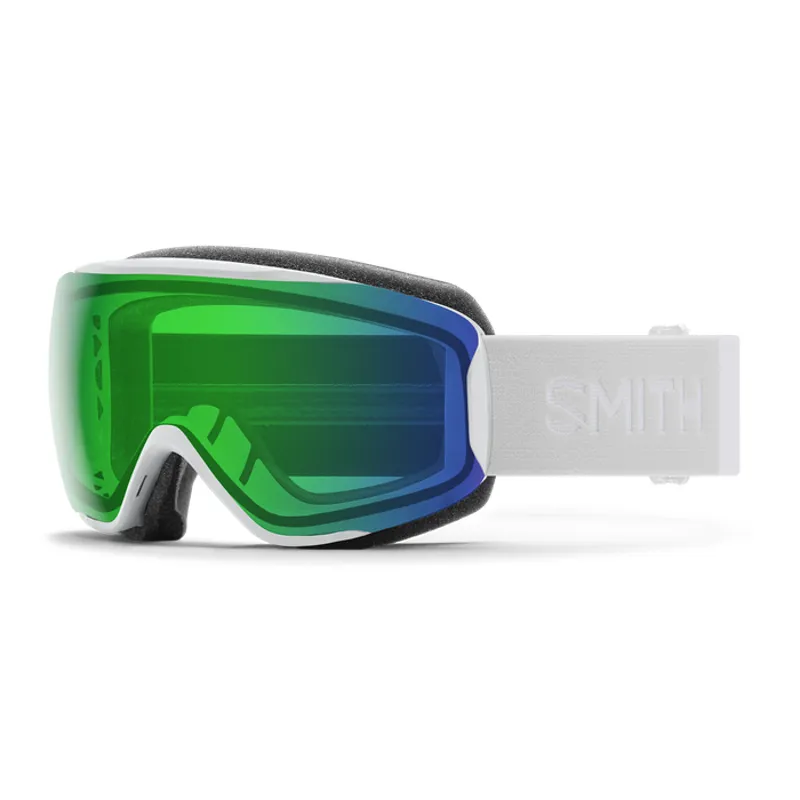Smith Moment Goggles White Vapor + ChromaPop Everyday Green Mirror Lens