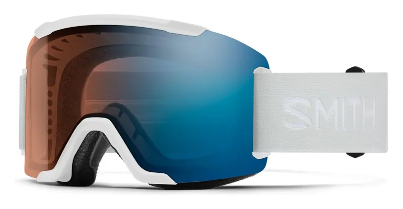 Smith SQUAD2 Ski Goggles in White Vapour + CP Pro Photochromic Blue Mirror