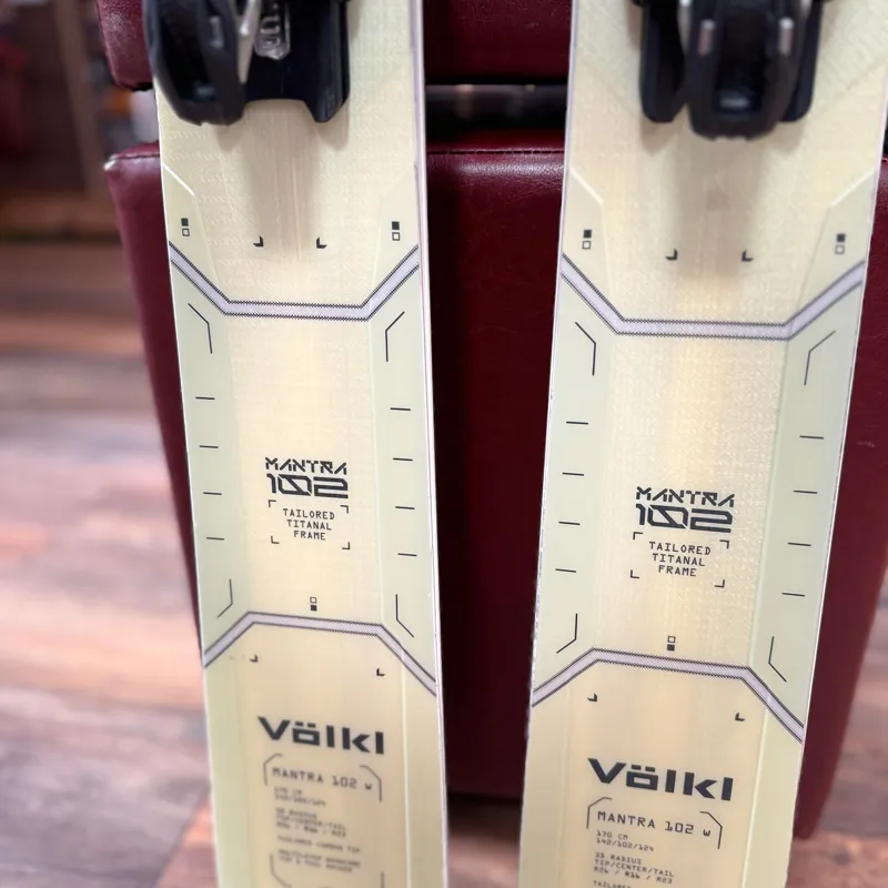 Volkl Mantra 102 Ex-Demo All Mountain Ski with Marker Griffon Bindings-3