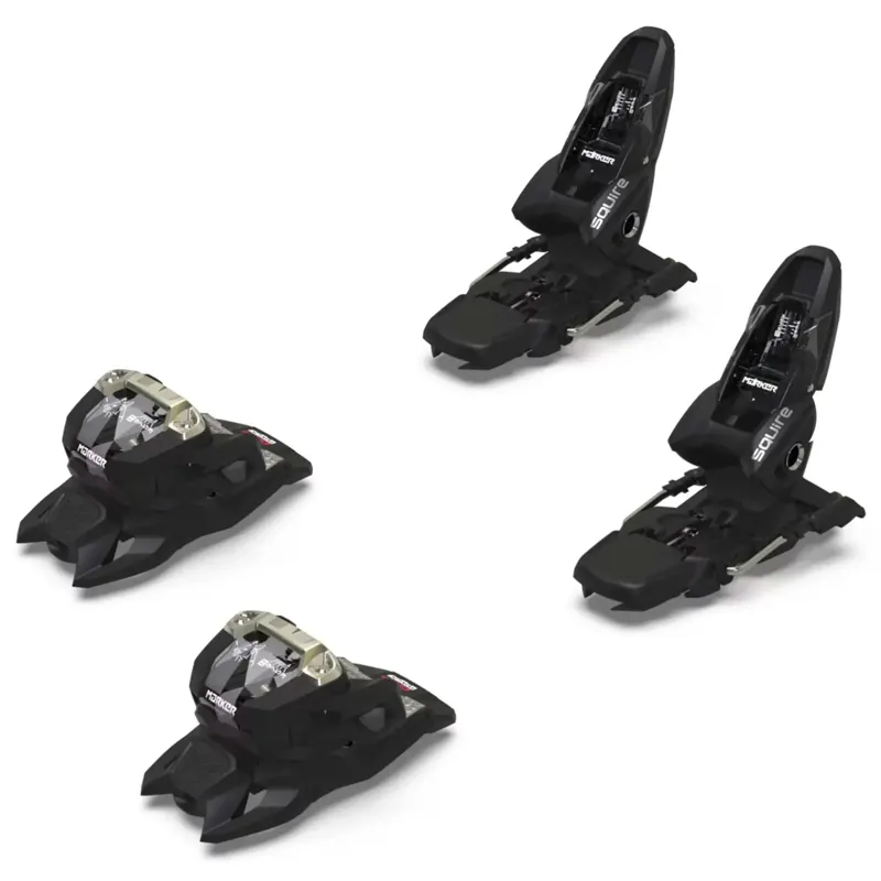 Marker Squire 11 Ski Bindings 2025 Black with 100mm Brake