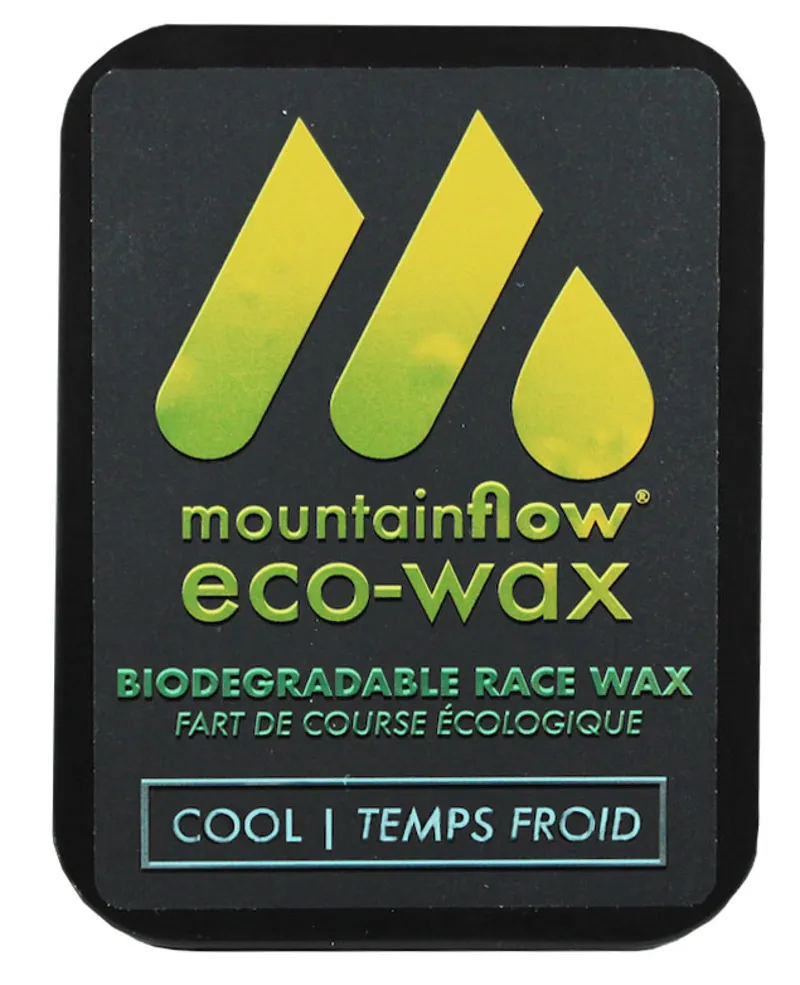 mountainFLOW Plant Based Race Ski Wax Cool Conditions -12 to -4C 40g