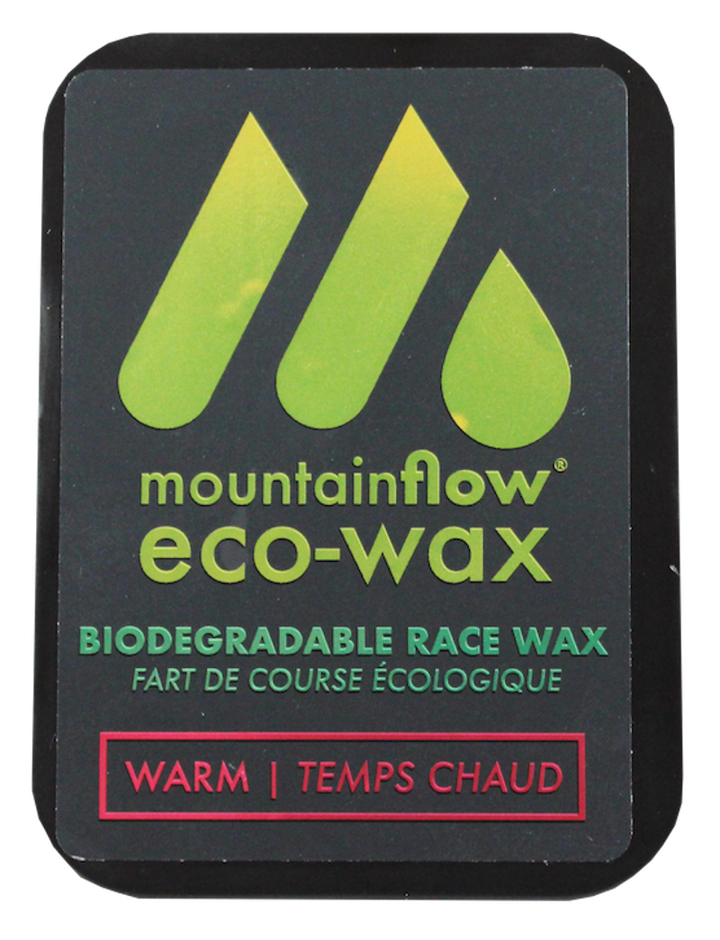 mountainFLOW Plant Based Race Ski Wax Warm Conditions -7 to 2C 40g