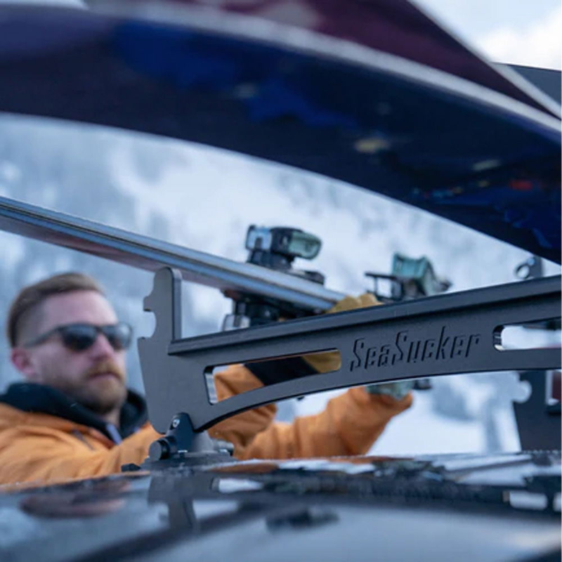 SeaSucker Classic Ski Rack in Silver-2