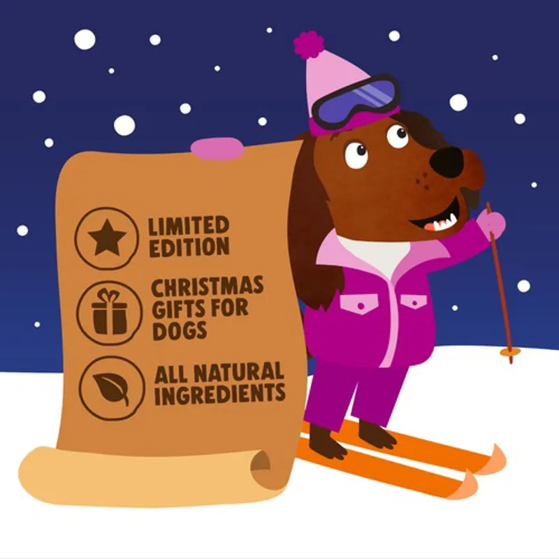 Denzels Advent Calendar For Dogs - Ski Chalet Design-3