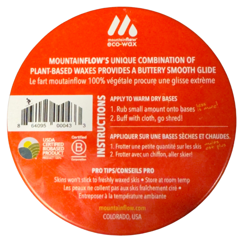 mountainFLOW Wax Quick Wax Rub On Wax - Warm Conditions-1