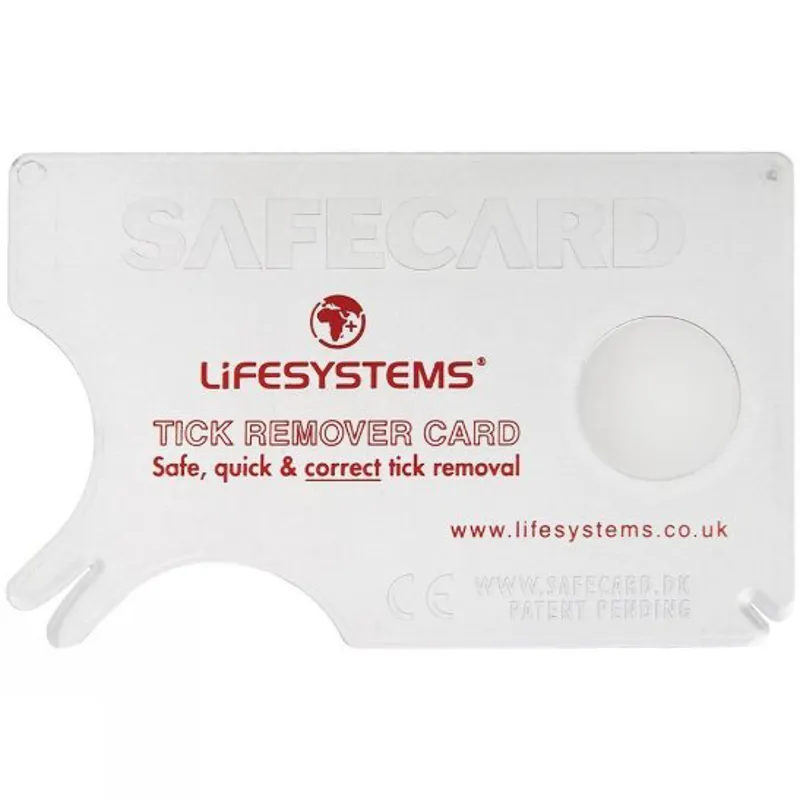 Lifesystems Tick Removal Card Tweezers for Humans and Dogs