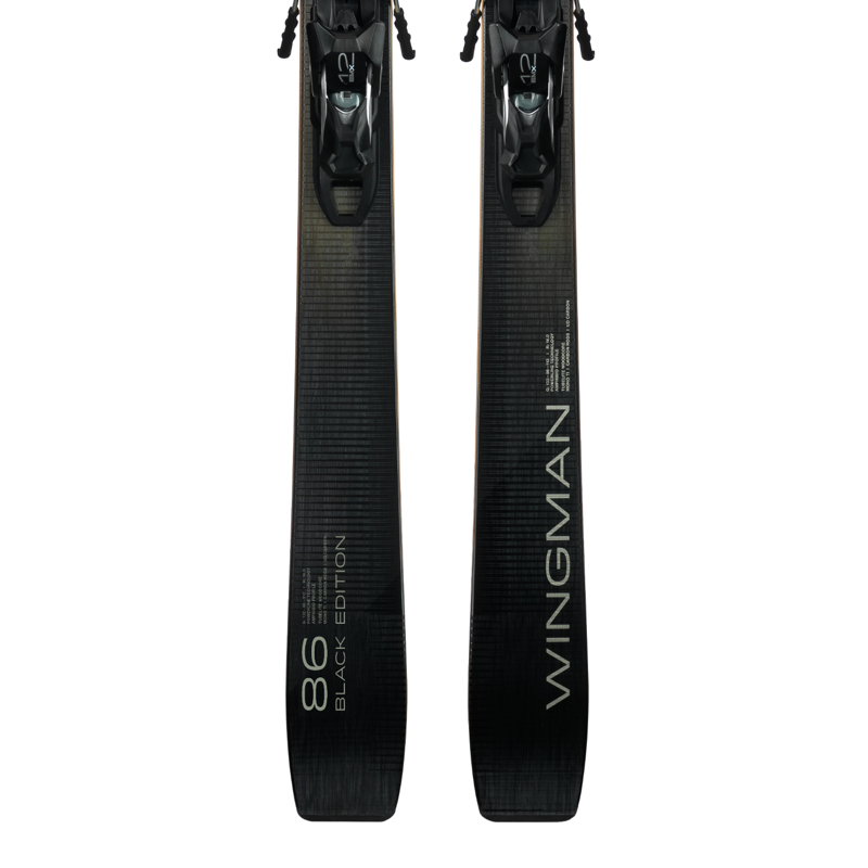 Elan Wingman 86 BLACK EDITION Skis 2026 with EMX 12.0 Bindings-2