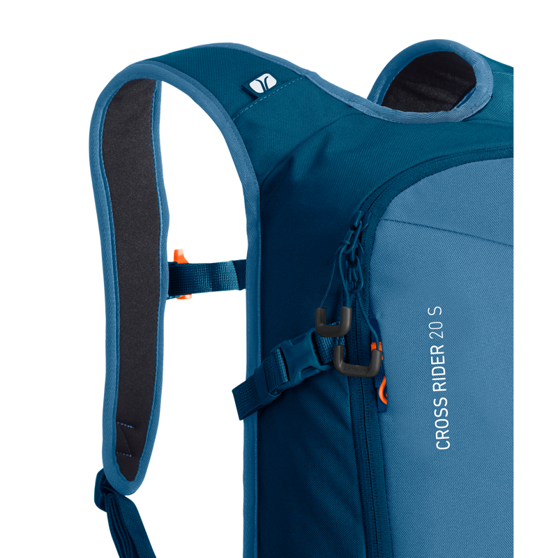 Ortovox Cross Rider 20 S Ski Backpack with Compact Back in Blue Petrol-1
