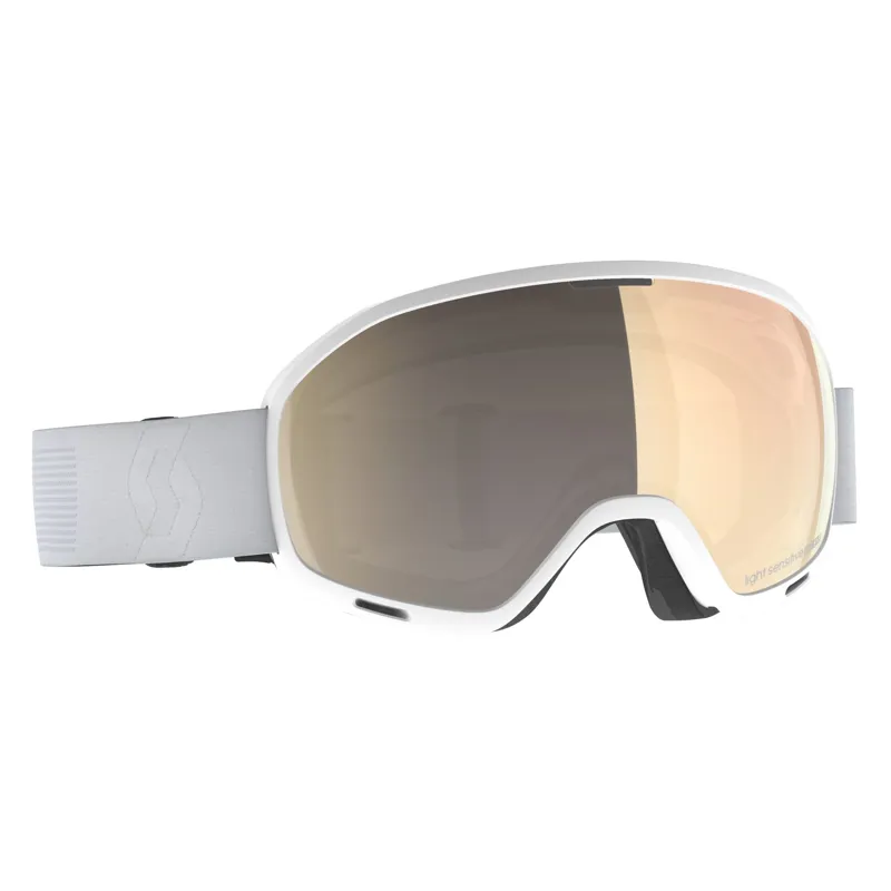 Scott Unlimited OTG Ski Goggles in White with Bronze Lens
