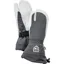 Hestra Heli 3 Finger Female Ski Glove In Grey/White
