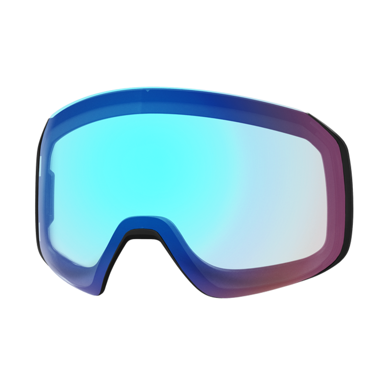 Smith 4D Mag S Goggles in White Chunky Knit + CP Rose Gold Mirror Lens + Storm Lens-2