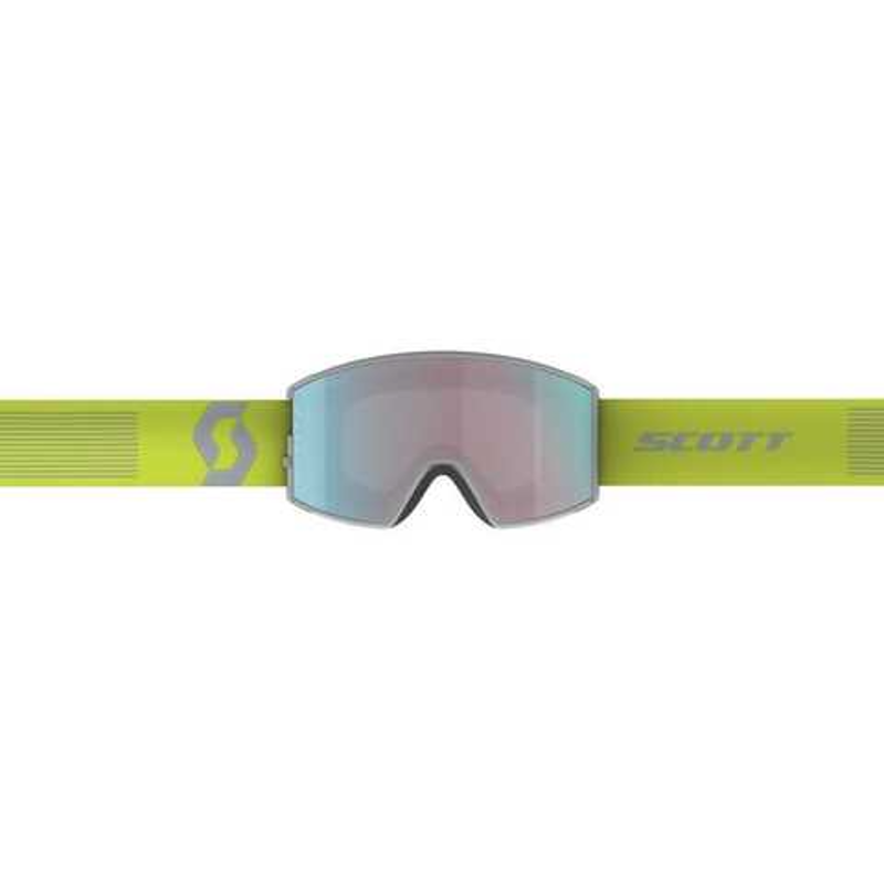 Scott React Ski Goggles Virescent Yellow Light with 2 Magnetic Lenses-1