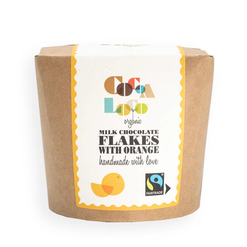 Cocoa Loco Hot Chocolate Flakes Orange Chocolate