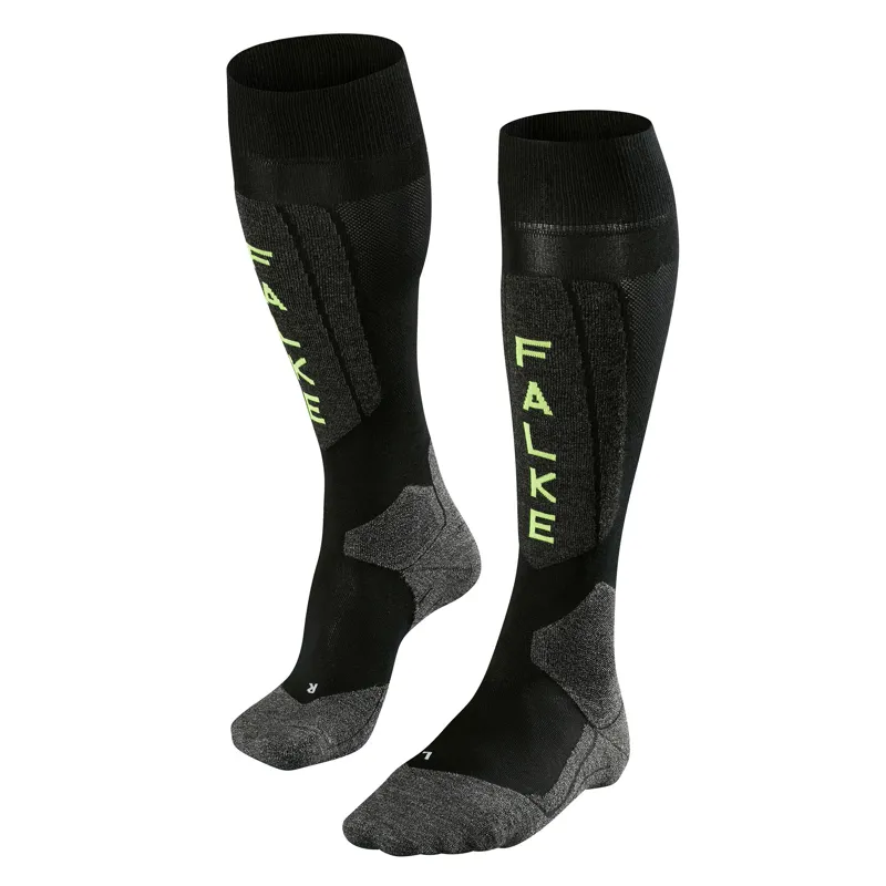 Falke Ski Socks SK5 Mens Low Volume In Black
