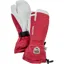 Hestra Army Leather Heli Ski Glove Unisex 3 Finger In Red