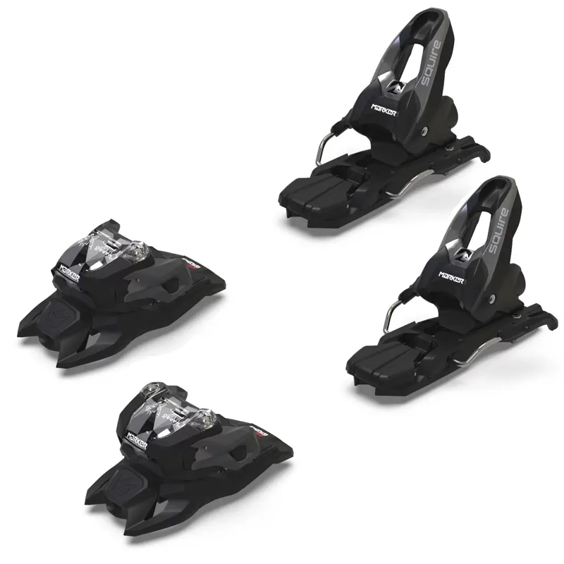 Marker Squire 10 Ski Bindings in Black with 100mm Brake