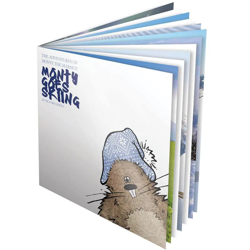 Monty Goes Skiing Book - An Intrduction To Skiing For Children