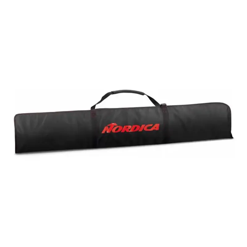 Nordica Lite Ski Bag Black Red for a Single Pair of Skis