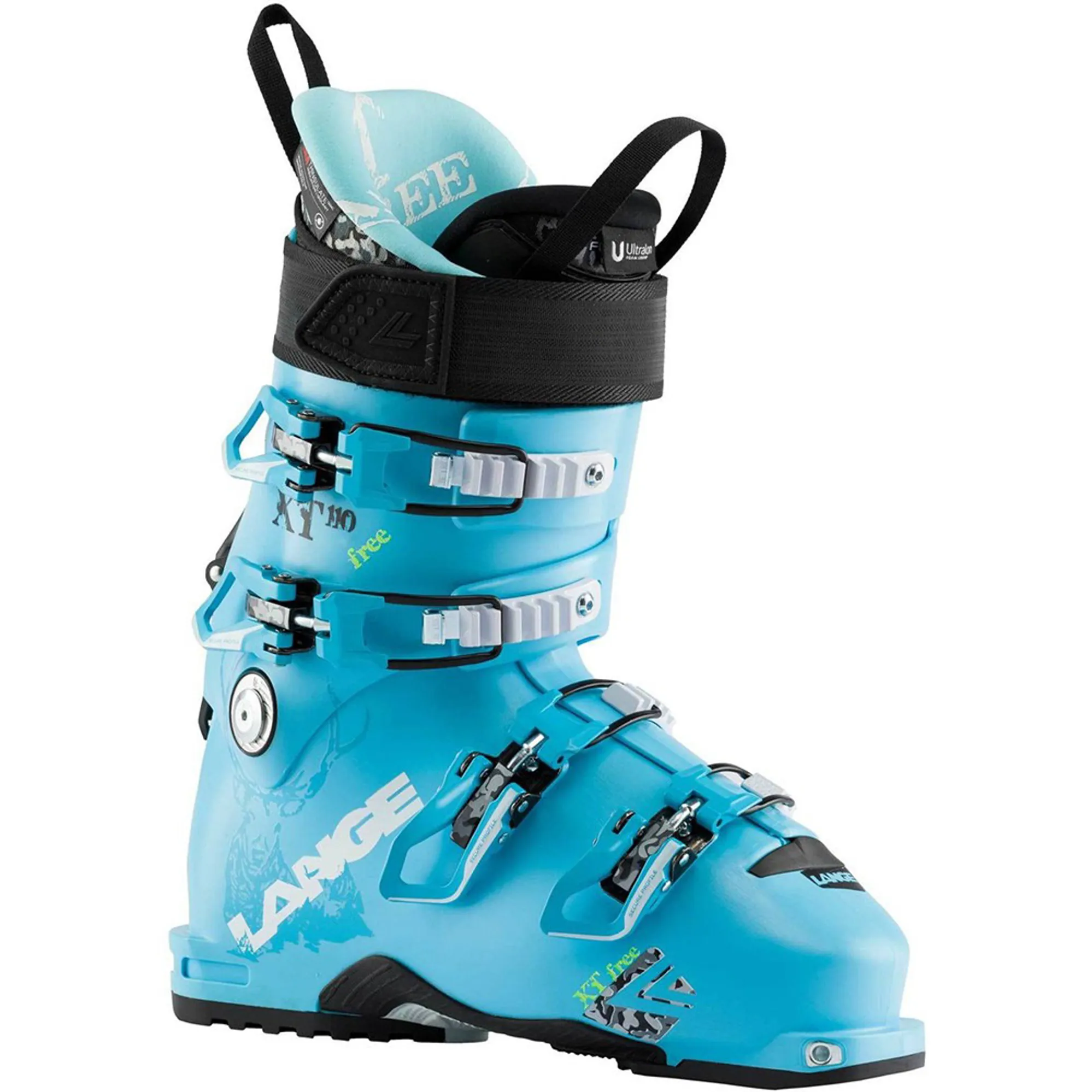 LANGE XT 110W FREE Freetour Skiing Boot Ladies Light Blue