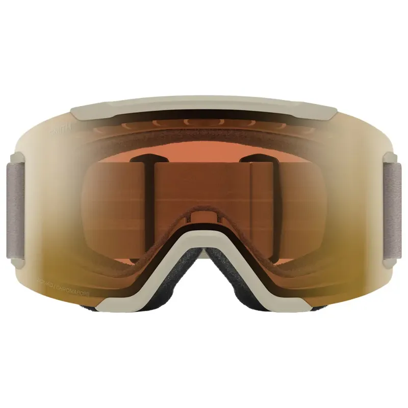 Smith SQUAD2 Ski Goggles in Chalk + CP Pro Photochromic Gold Mirror-1