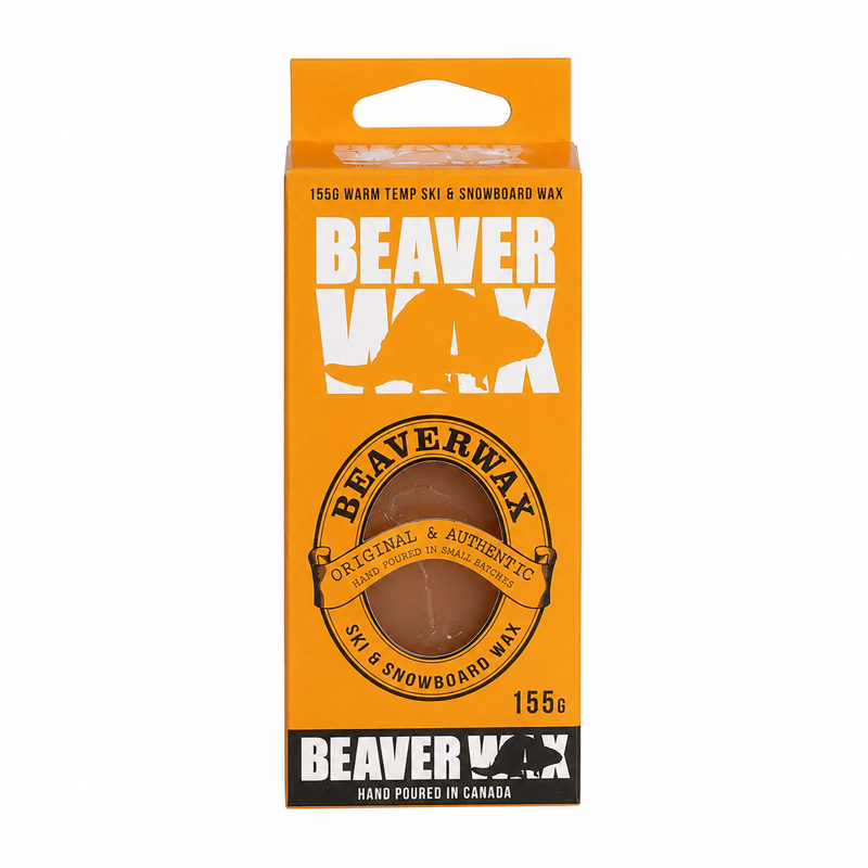 Beaver Wax Warm Temp Snowboard Wax 155g Block