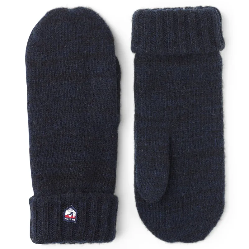 Hestra Bonnie Knitted Mittens in Navy Blue
