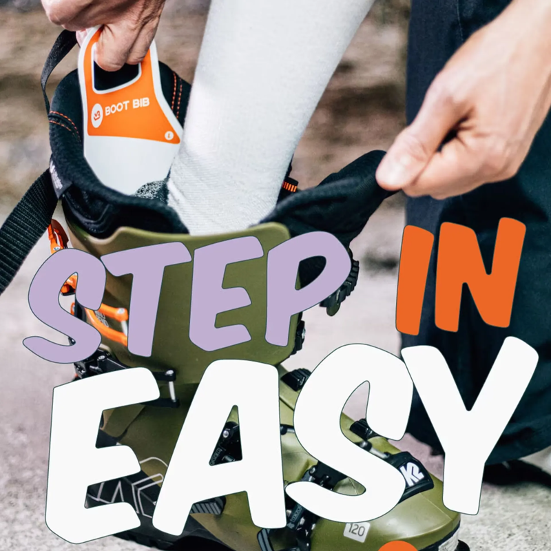 Boot Bib Ski Boot Easy Entry Tool - Adult Orange Dog Ski Boot Shoe Horn-1