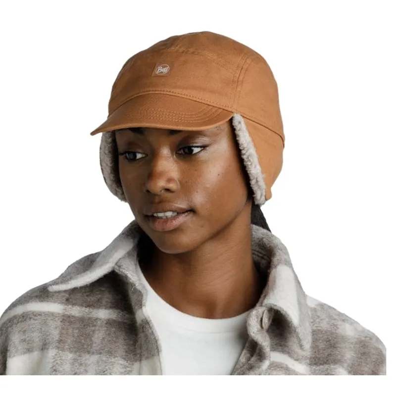 Buff Fall Line Cap in Simu Copper-5