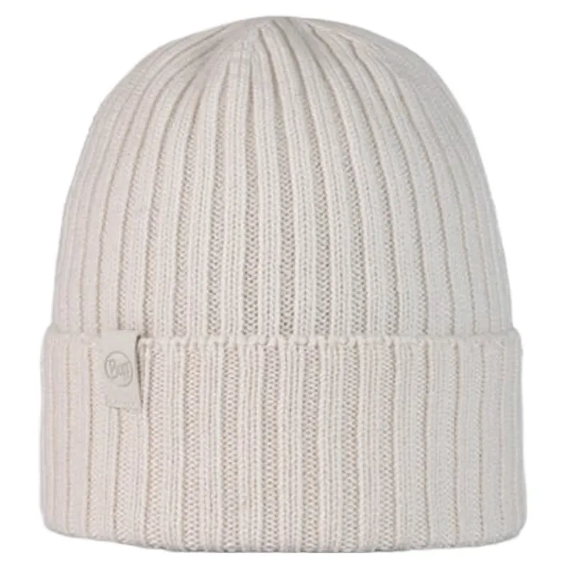 Buff Knitted Beanie Ski Hat Buff Norval in Ice White