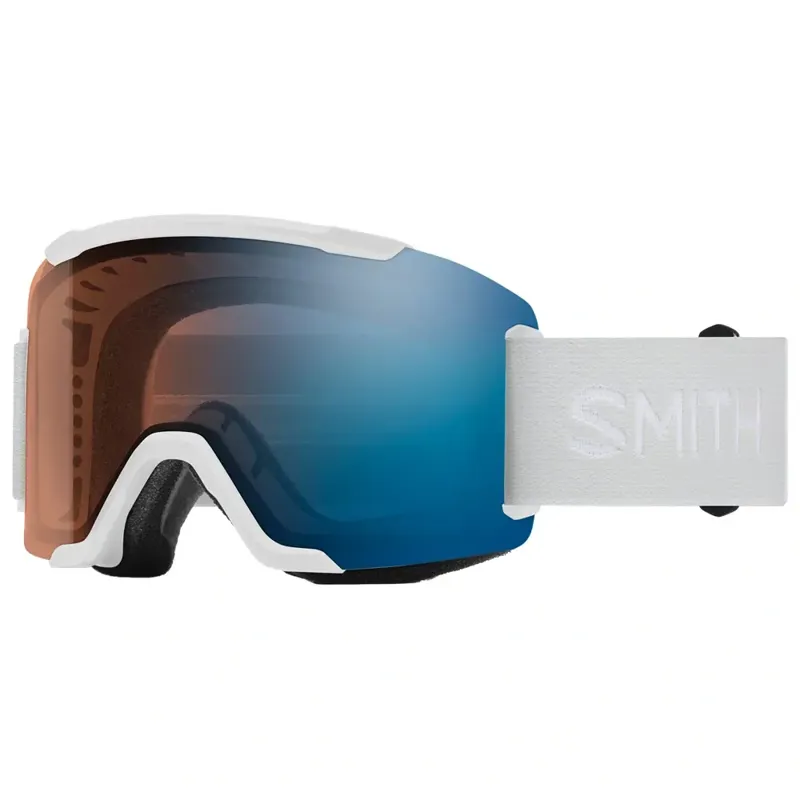 Smith Squad S Goggles CP Pro Photochromic Blue Mirror in White Vapor