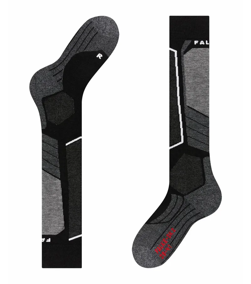 Falke SK2 Ski Socks Womens With Medium Cushioning in Black-5