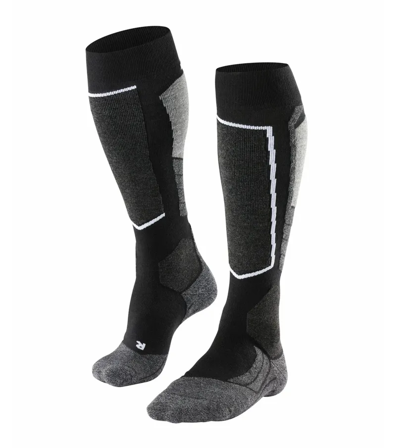 Falke SK2 Ski Socks Womens With Medium Cushioning in Black