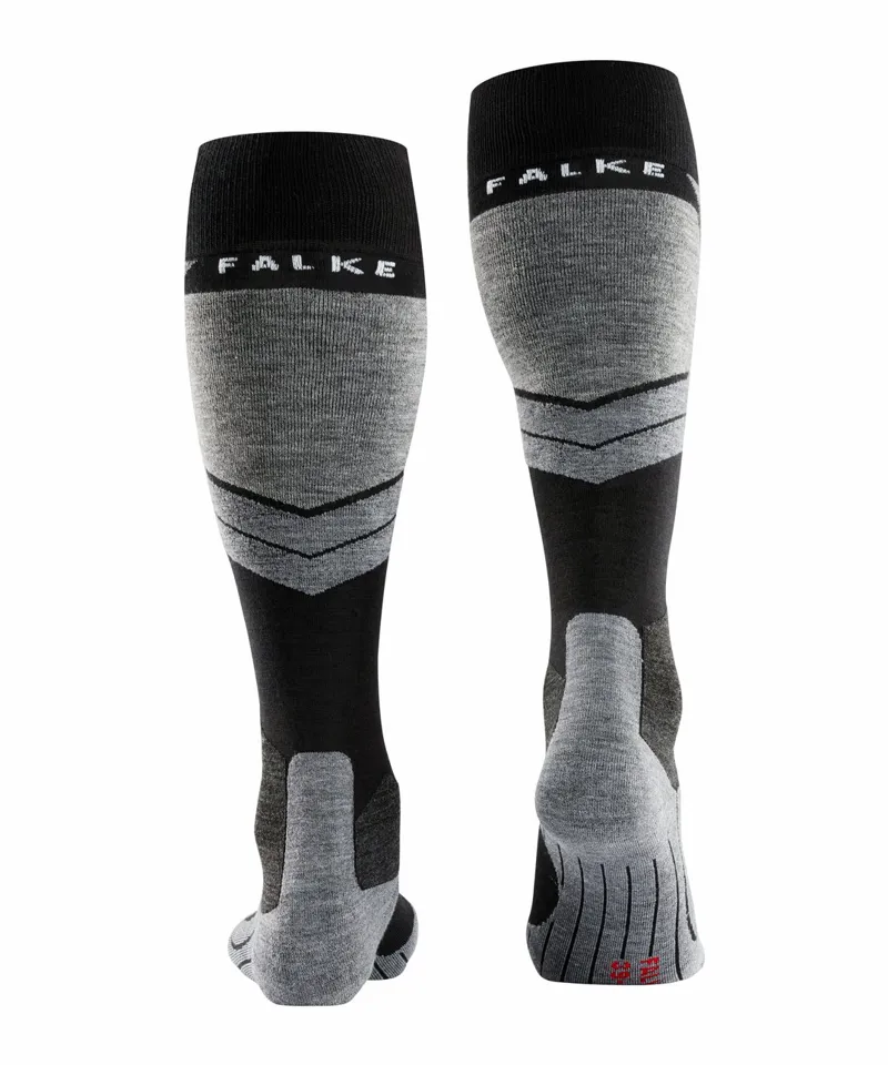 Falke Ski Socks SK4 Womens Padded Low Volume In Black-1