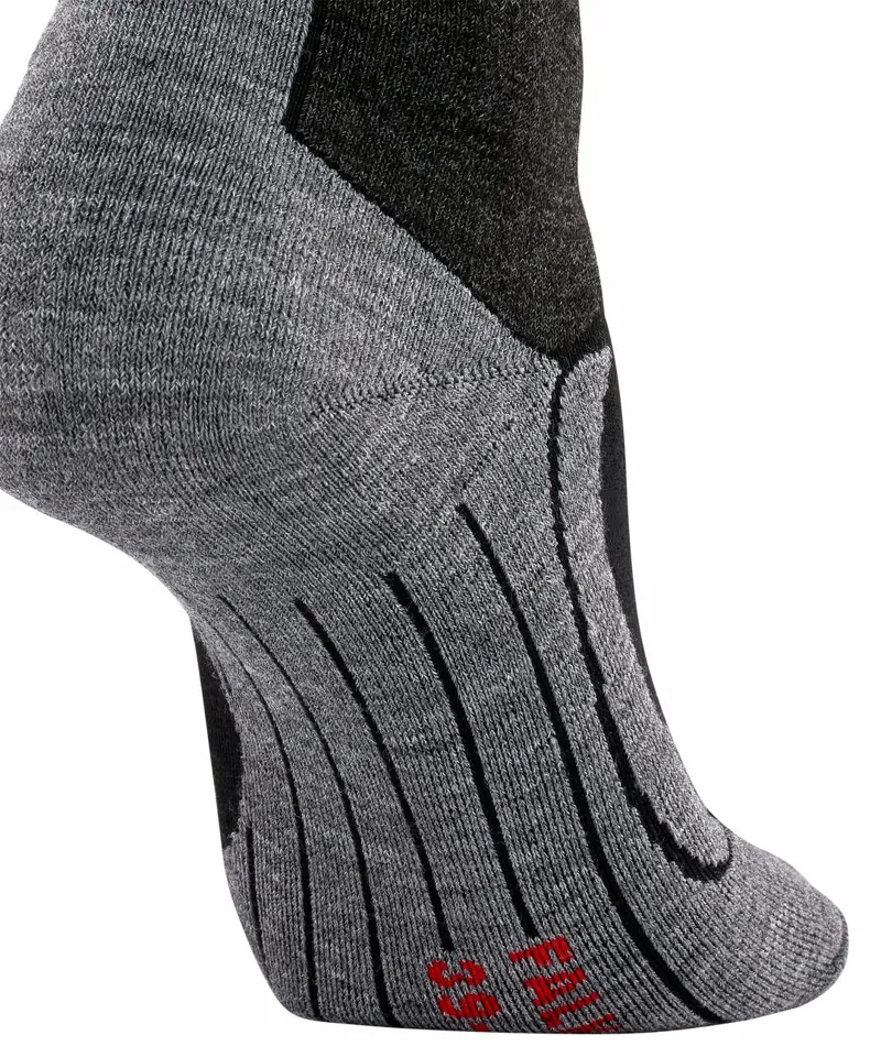 Falke Ski Socks SK4 Womens Padded Low Volume In Black-2